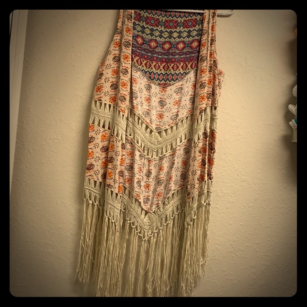 Long Fringe Vest
